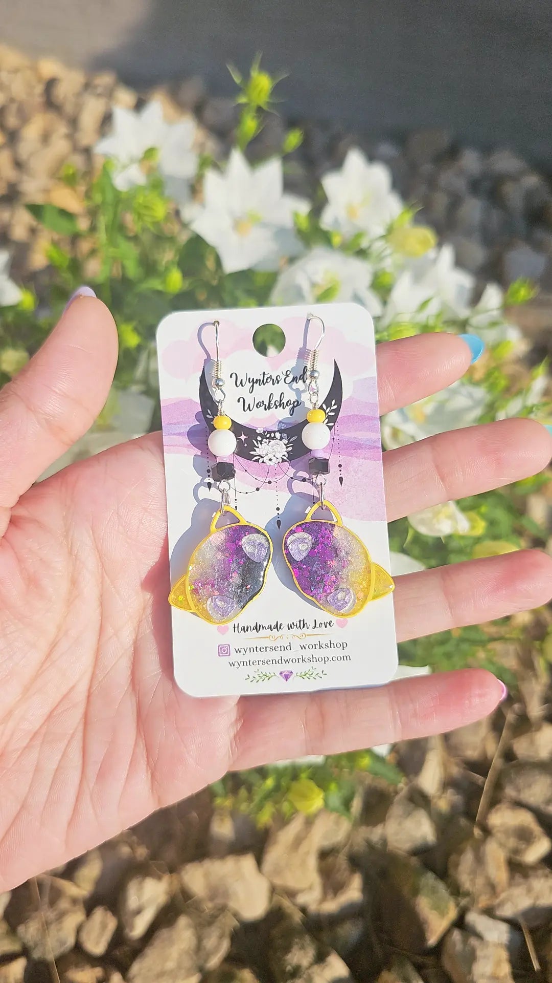 Mythical Mew Pokemon Inspired Earrings
